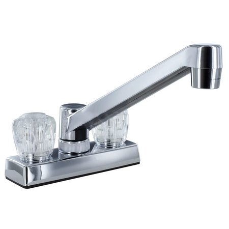 Valterra LEDGE FAUCET, 4IN, 2 KNOB, PLASTIC, CHROME PF211305